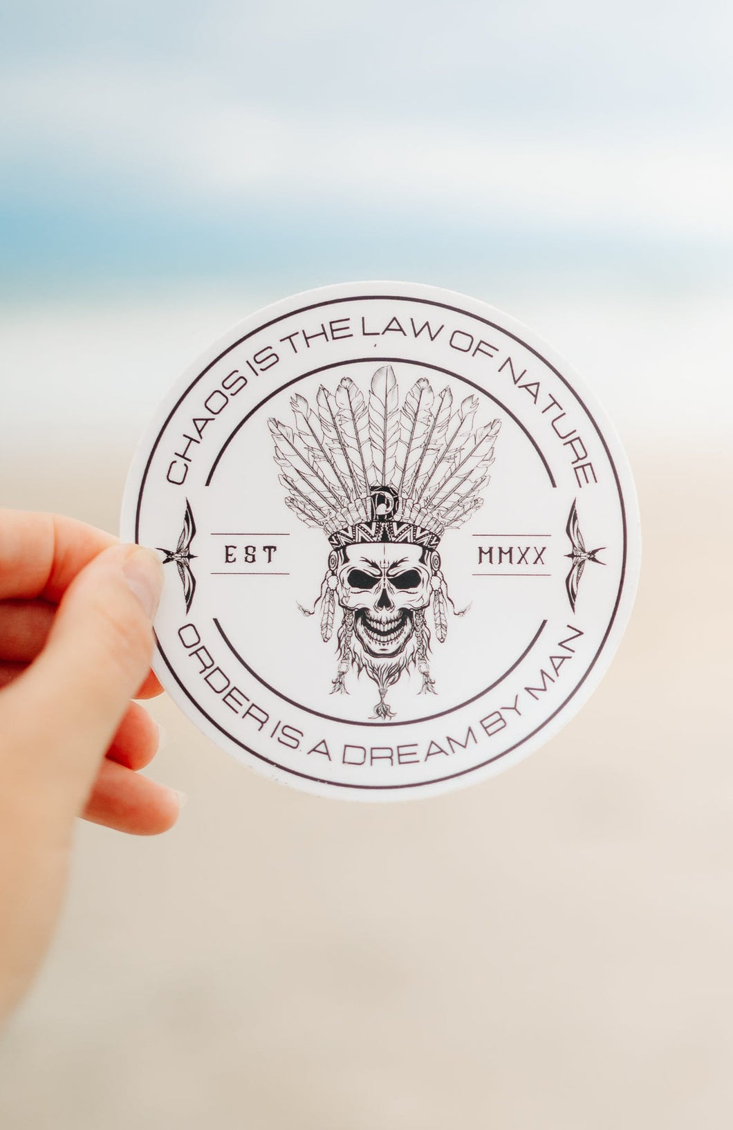 Drifters Law of Nature Circle Sticker